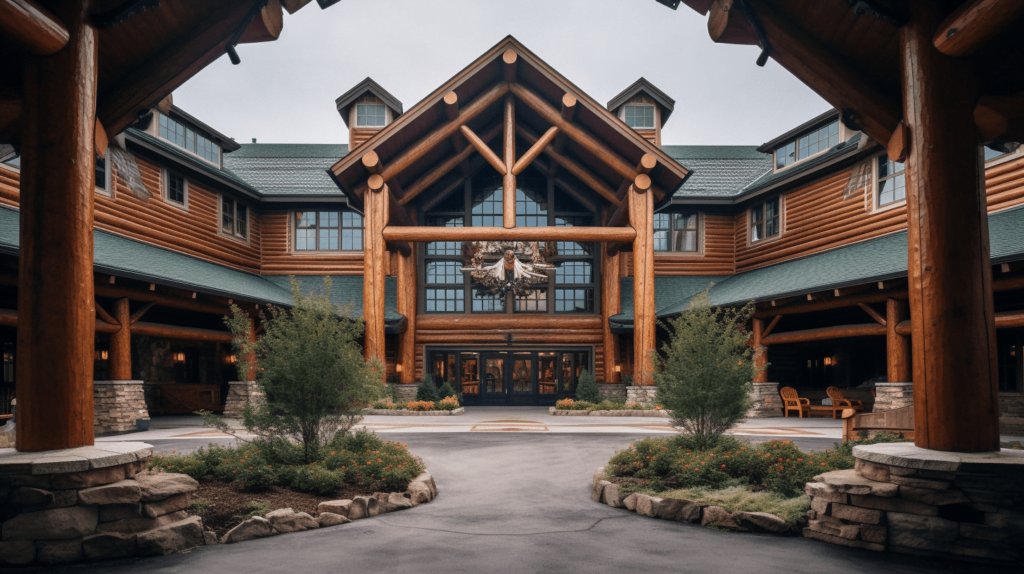 Entrance to Great Wolf Lodge