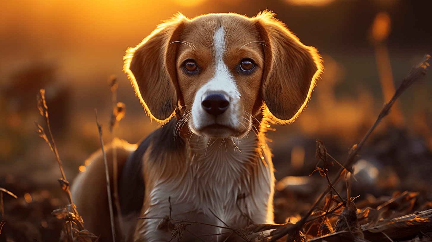brown beagle dog